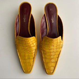 SIES MARJAN Robin Croc Embossed Mule